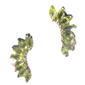 Arizona Peridot Climber Earrings